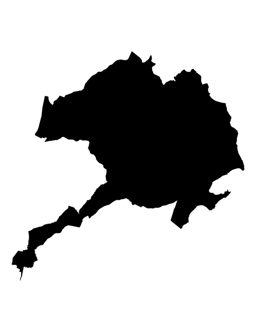 Figura con la forma del municipios de Nicolás Bravo