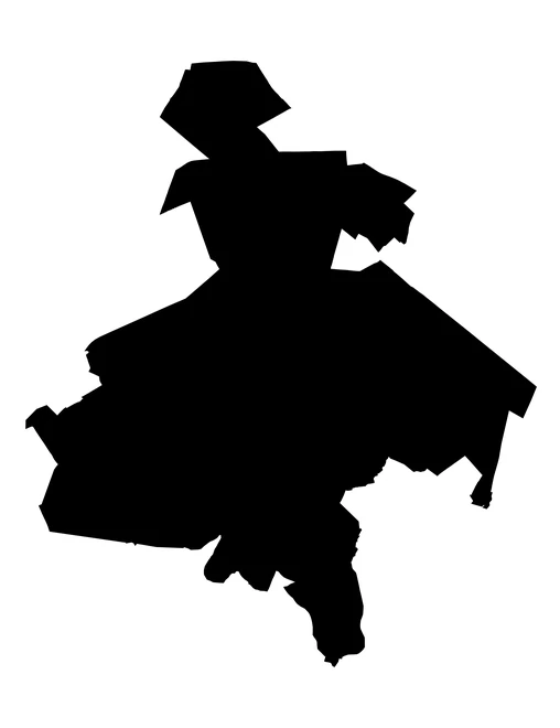 Figura con la forma del municipios de Nopalucan