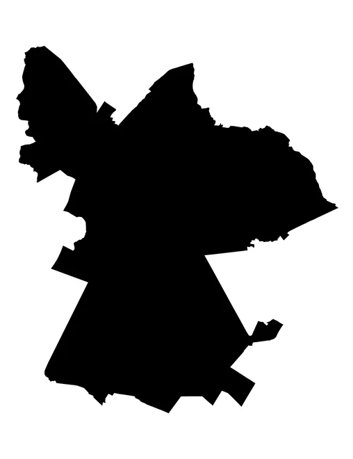 Figura con la forma del municipios de Oriental