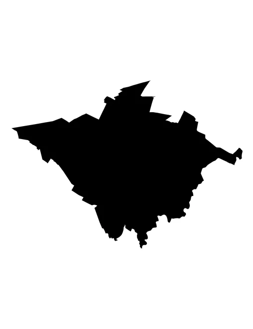 Figura con la forma del municipios de San Andrés Cholula