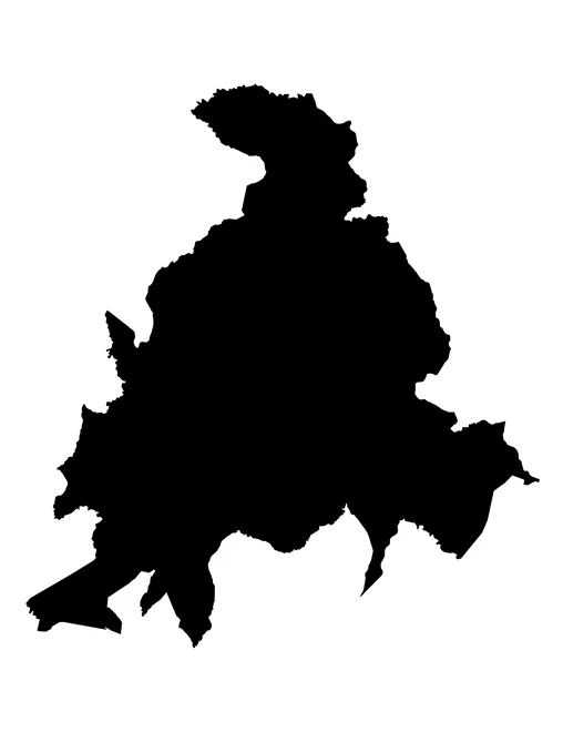 Figura con la forma del municipios de San Jerónimo Xayacatlán