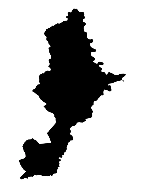 Figura con la forma del municipios de San Sebastián Tlacotepec