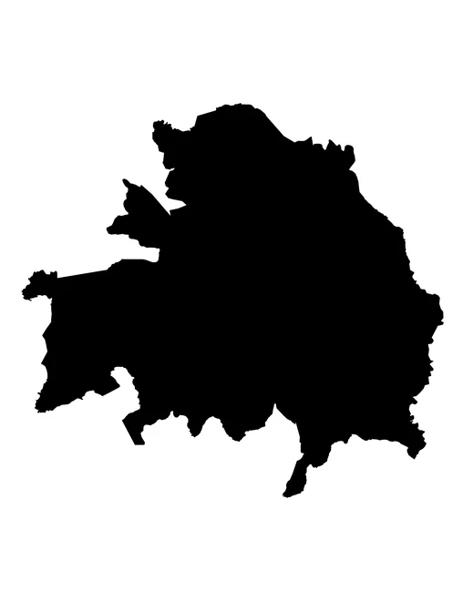 Figura con la forma del municipios de Santa Inés Ahuatempan