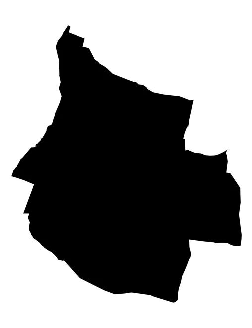 Figura con la forma del municipios de Tepeyahualco de Cuauhtémoc