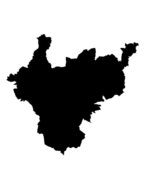 Figura con la forma del municipios de Tetela de Ocampo