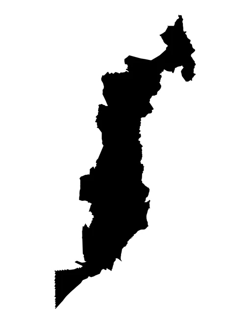 Figura con la forma del municipios de Tlatlauquitepec