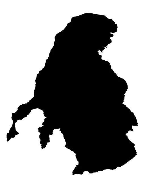 Figura con la forma del municipios de Tochimilco