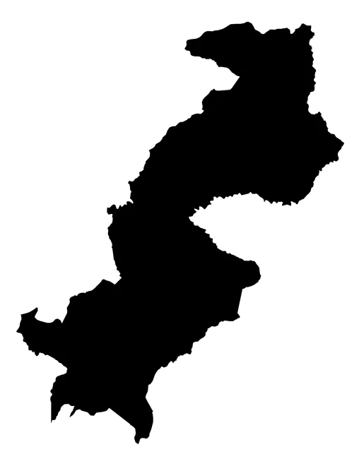 Figura con la forma del municipios de Xayacatlán de Bravo