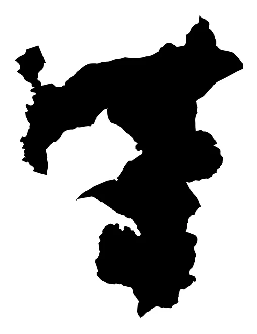 Figura con la forma del municipios de Xochiltepec