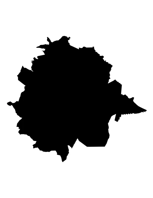 Figura con la forma del municipios de Zautla