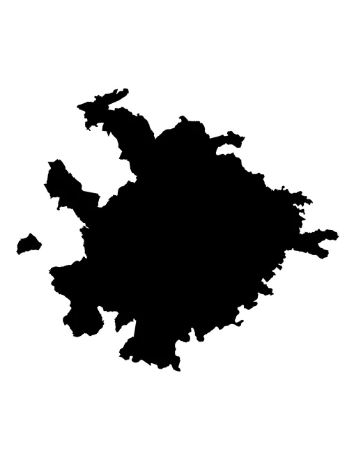 Figura con la forma del municipios de Chiautla