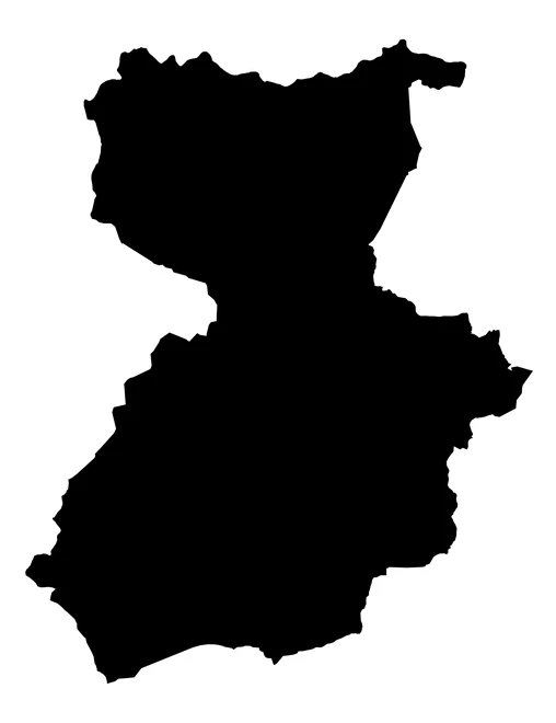 Figura con la forma del municipios de Ahuacatlán