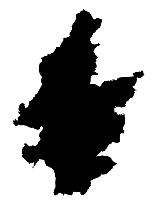 Figura con la forma del municipios de Huauchinango