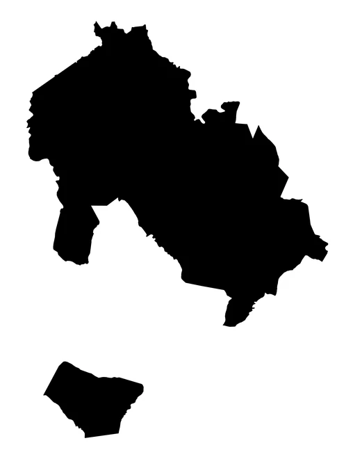 Figura con la forma del municipios de Huehuetlán el Chico