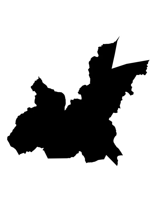 Figura con la forma del municipios de Hueytlalpan