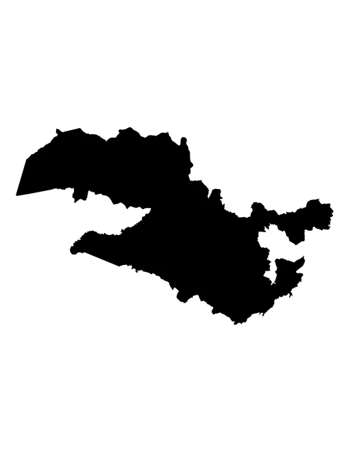 Figura con la forma del municipios de Ixcamilpa de Guerrero