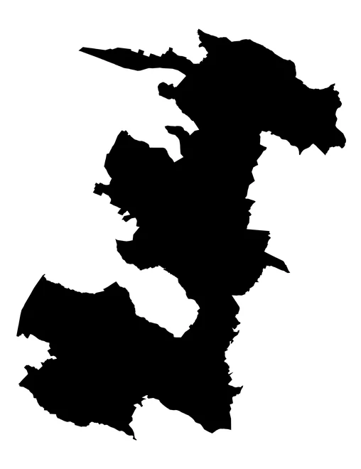 Figura con la forma del municipios de Lafragua