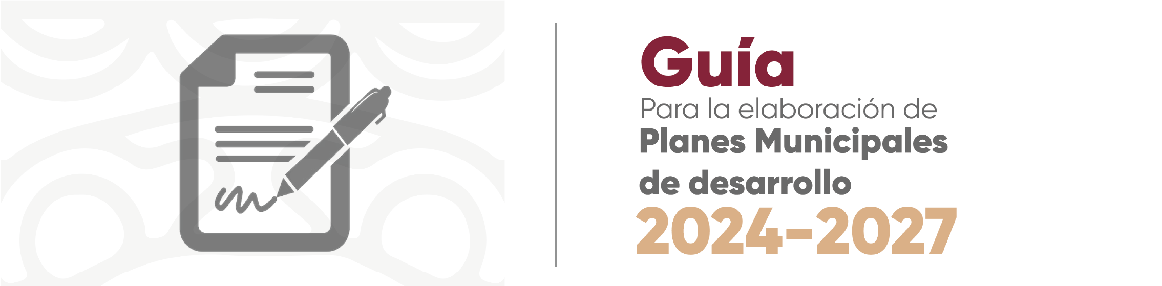Banner del la Guía de Elaboración de PMD 2024-2027