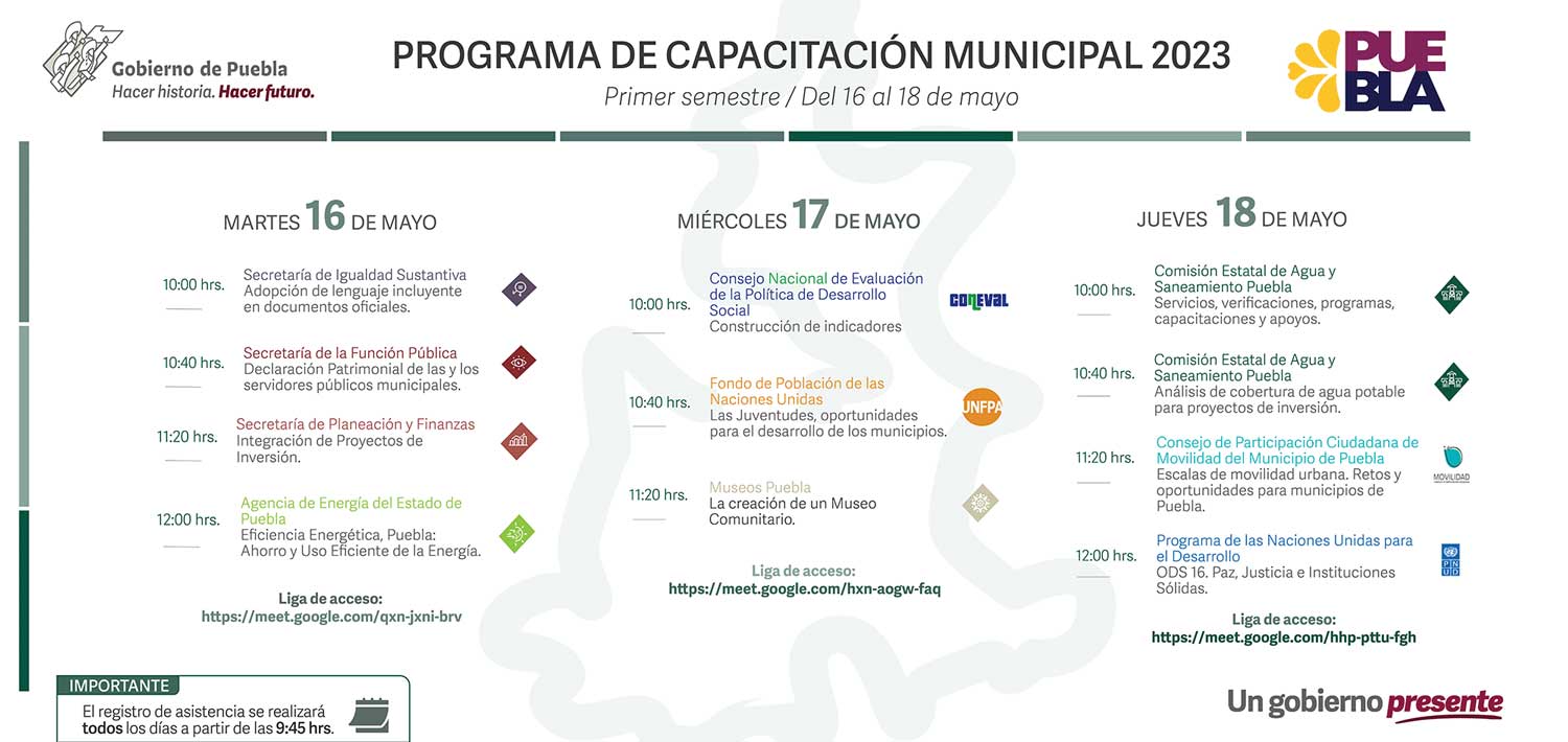 Programa de Programa de Capacitación Municipal 2023 1er Semestre