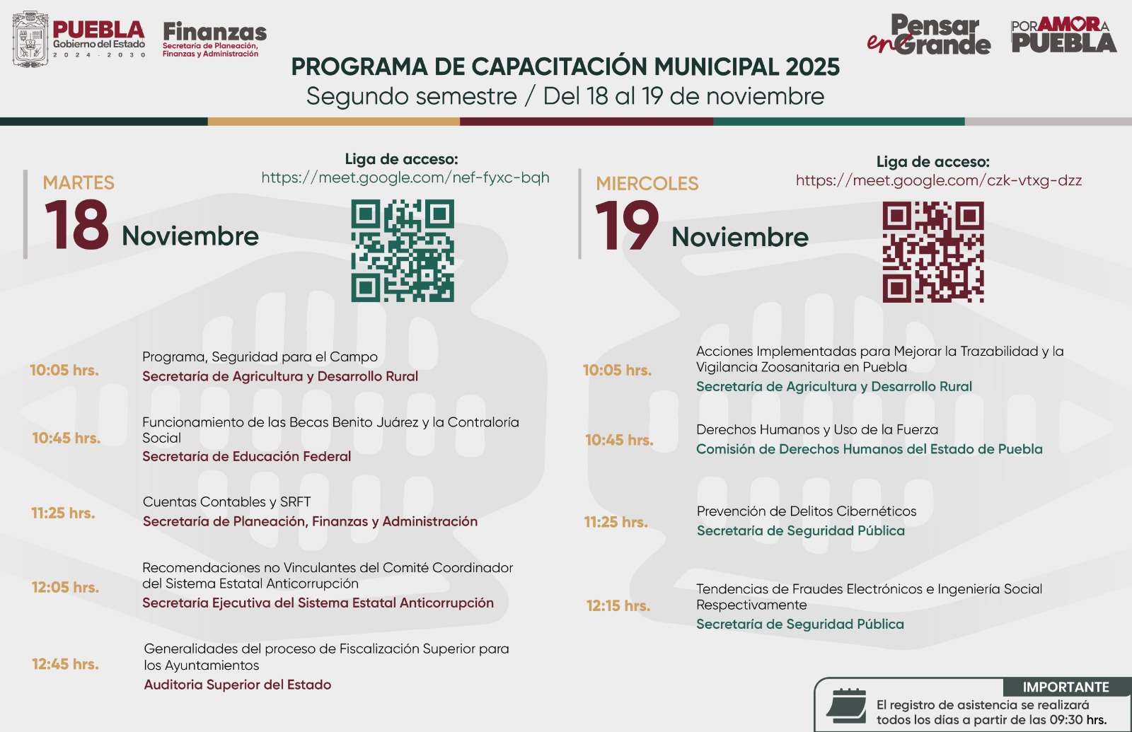 Programa de Programa de Capacitación Municipal, Segundo Semestre 2025