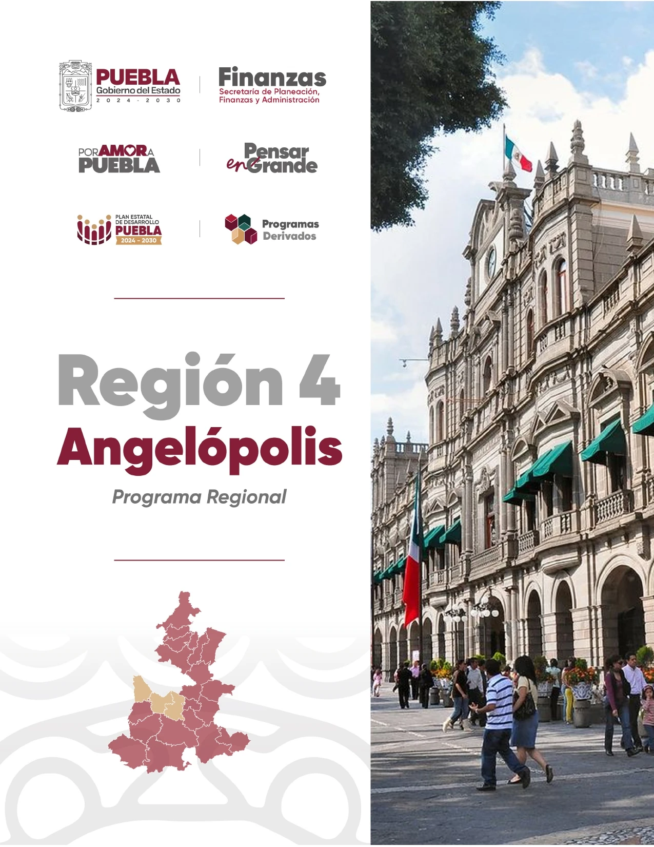 Portada del programa regional de la Region 4 Angelópolis