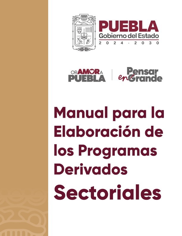 Portada de Documento Manual de Programas Derivados Sectoriales