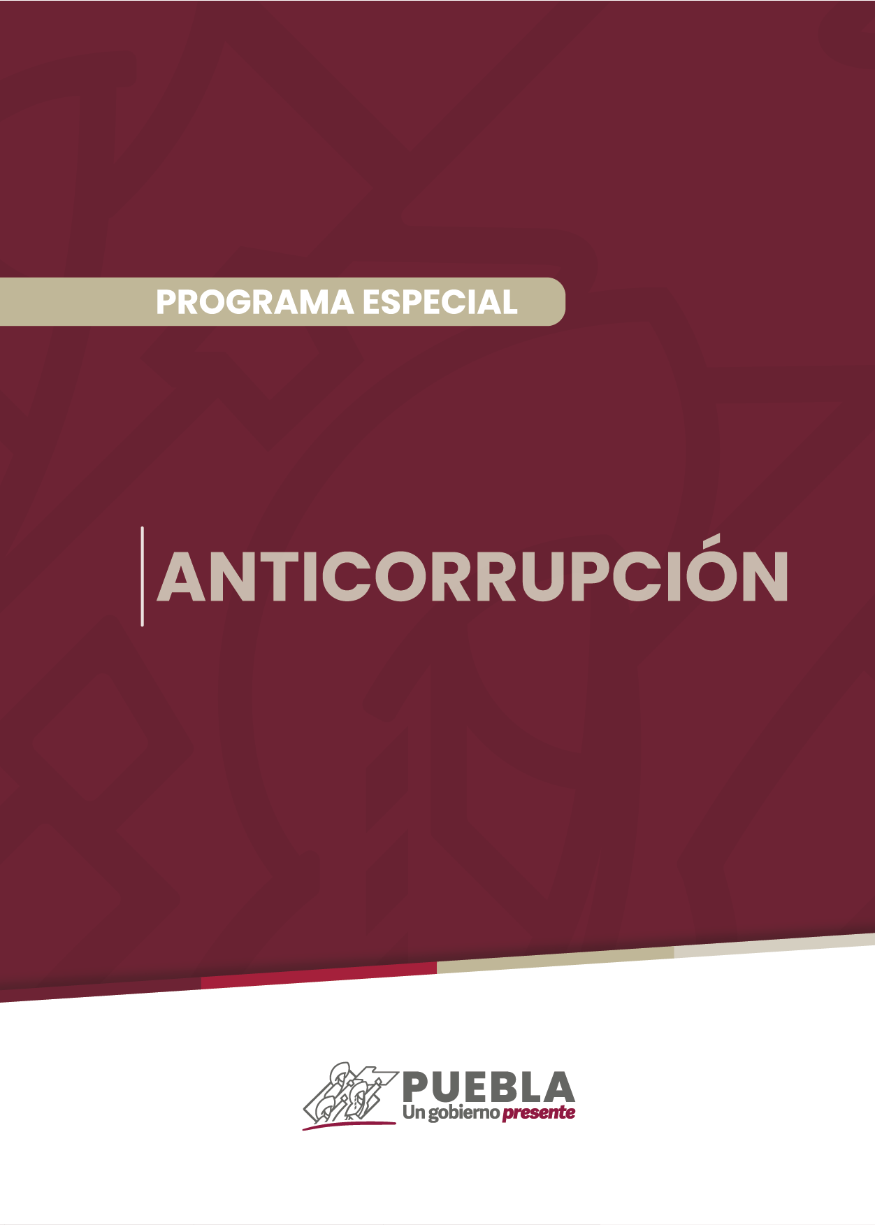 Portada del Programa Especial Anticorrupción