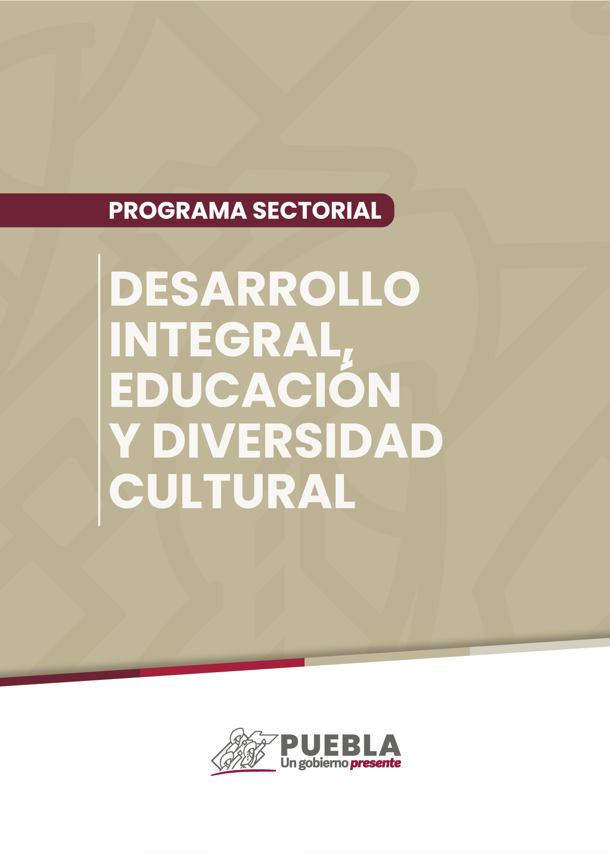 Portada del Programa Sectorial Desarrollo Integral, Educación y Diversidad Cultural