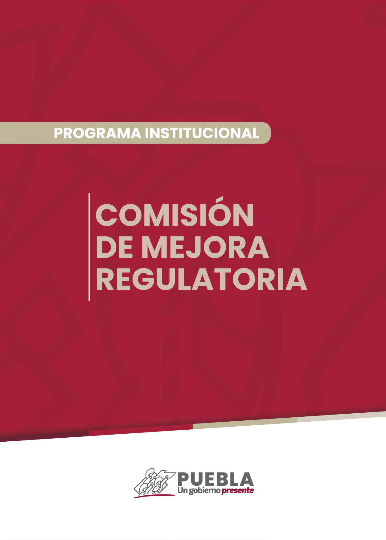Portada del Programa Institucional Comisión de Mejora Regulatoria