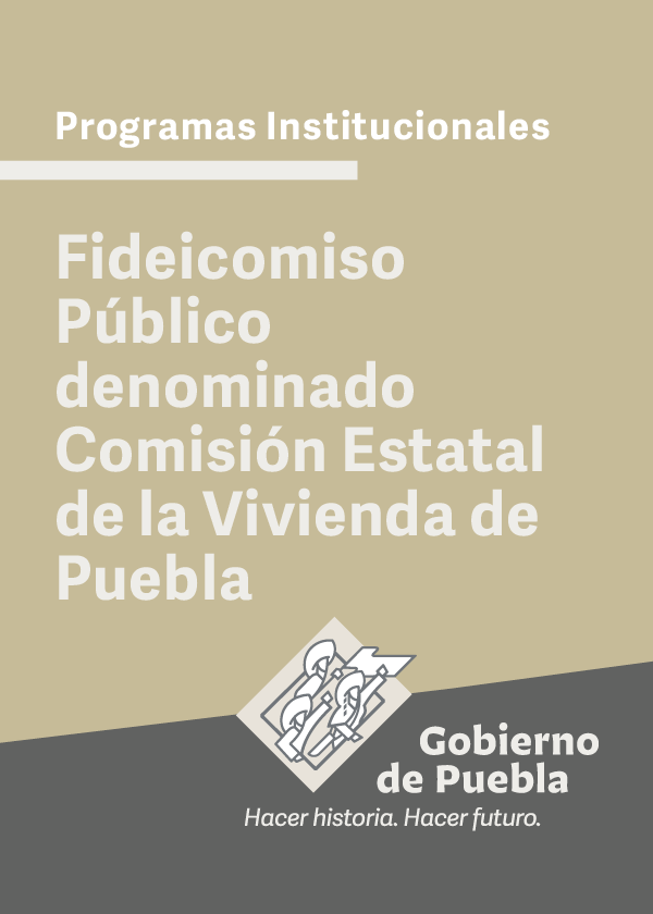 Programa Institucional Comisión Estatal de Vivienda de Puebla