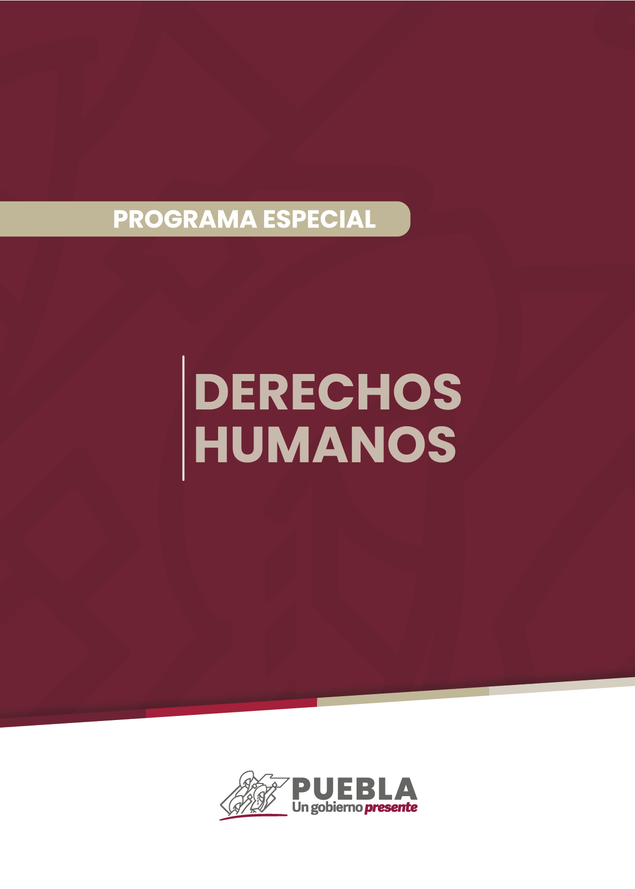 Portada del Programa Especial de Derechos Humanos