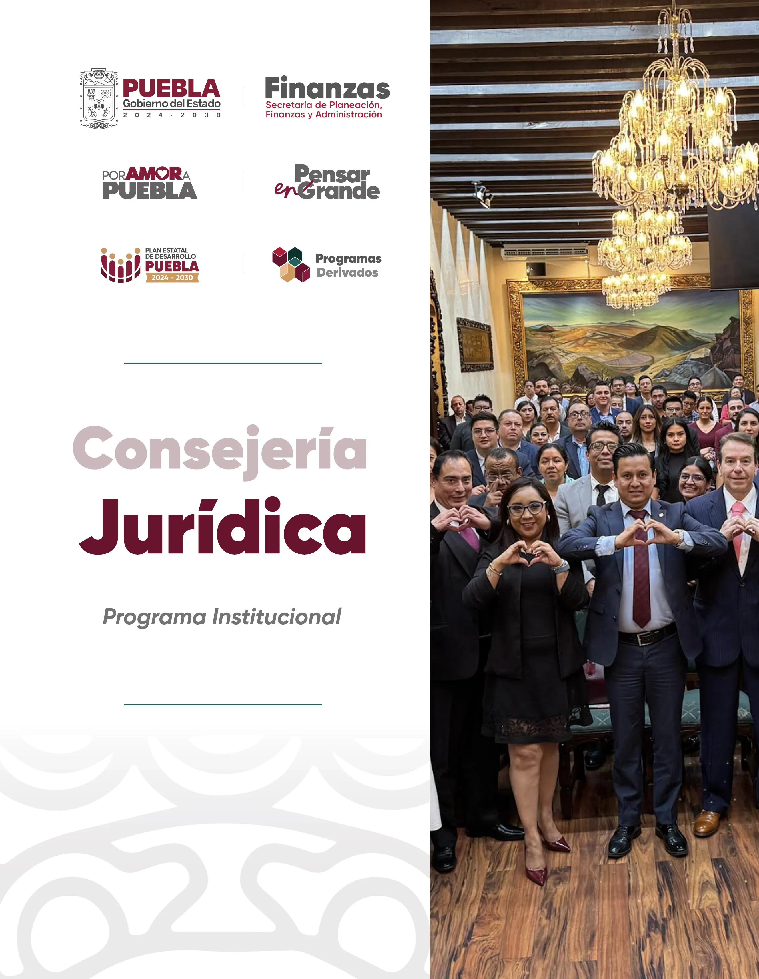 Portada de Programa Institucional Consejería Jurídica