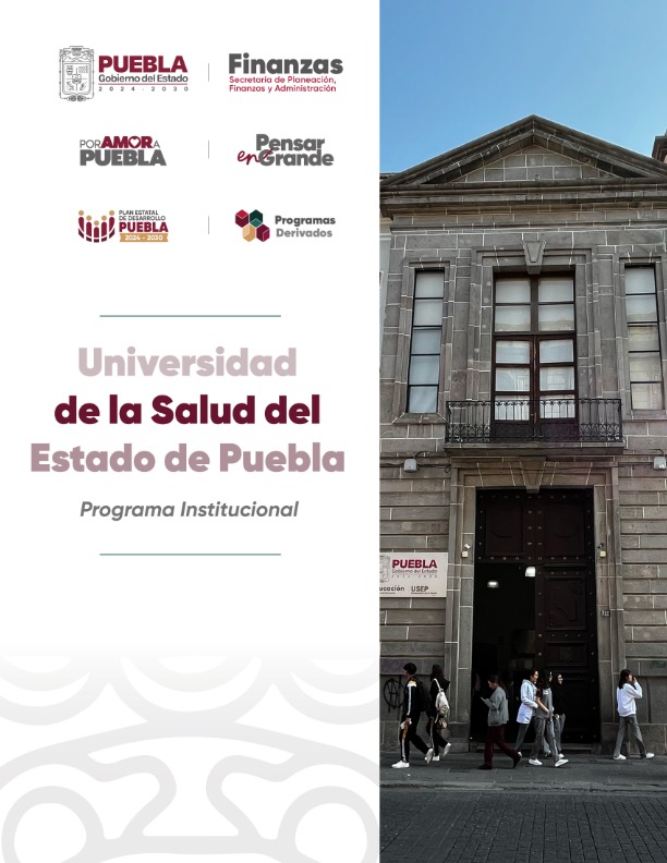 Portada de Programa Institucional de la Universidad de la Salud del Estado de Puebla