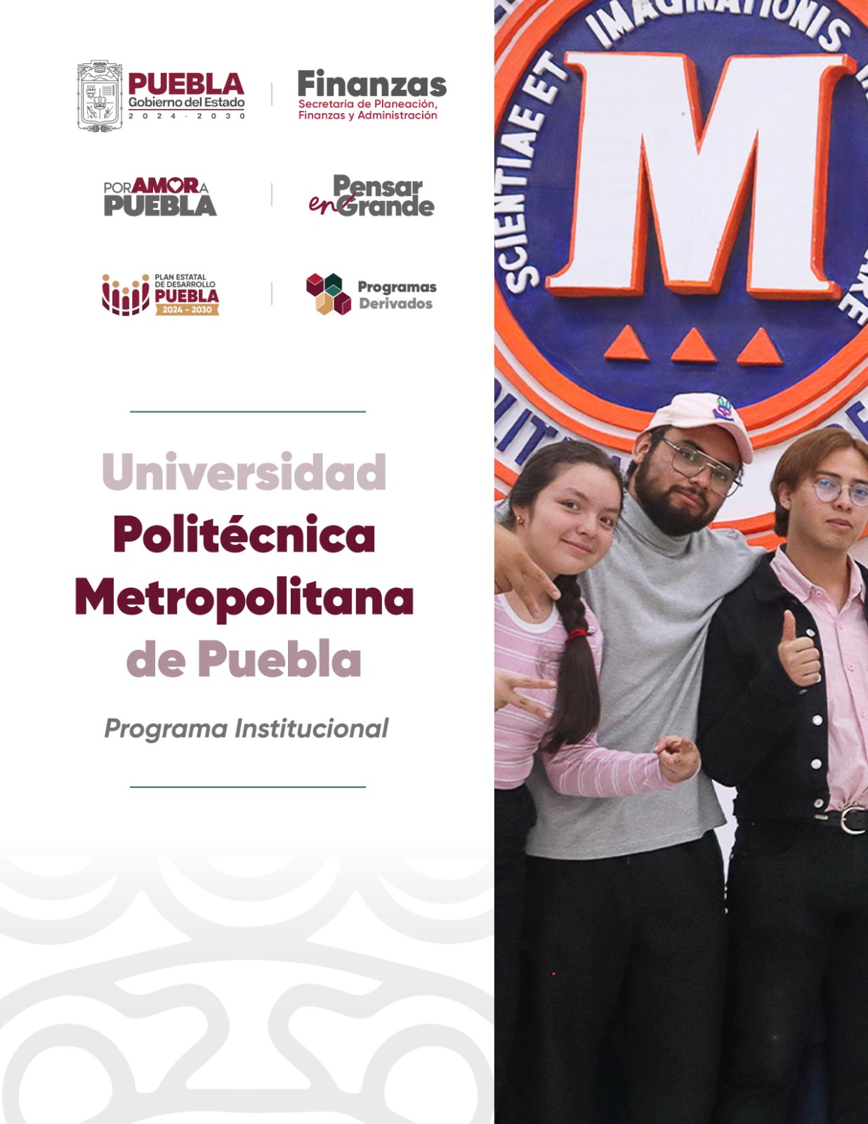 Portada de Programa Institucional de la Universidad Politécnica Metropolitana de Puebla