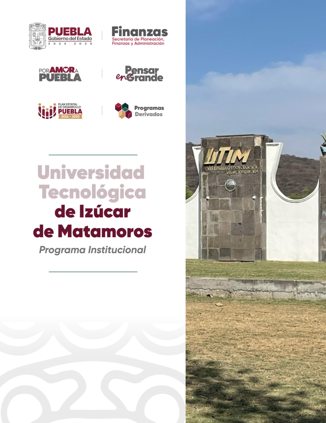 Portada de Programa Institucional de la Universidad Tecnológica de Izúcar de Matamoros