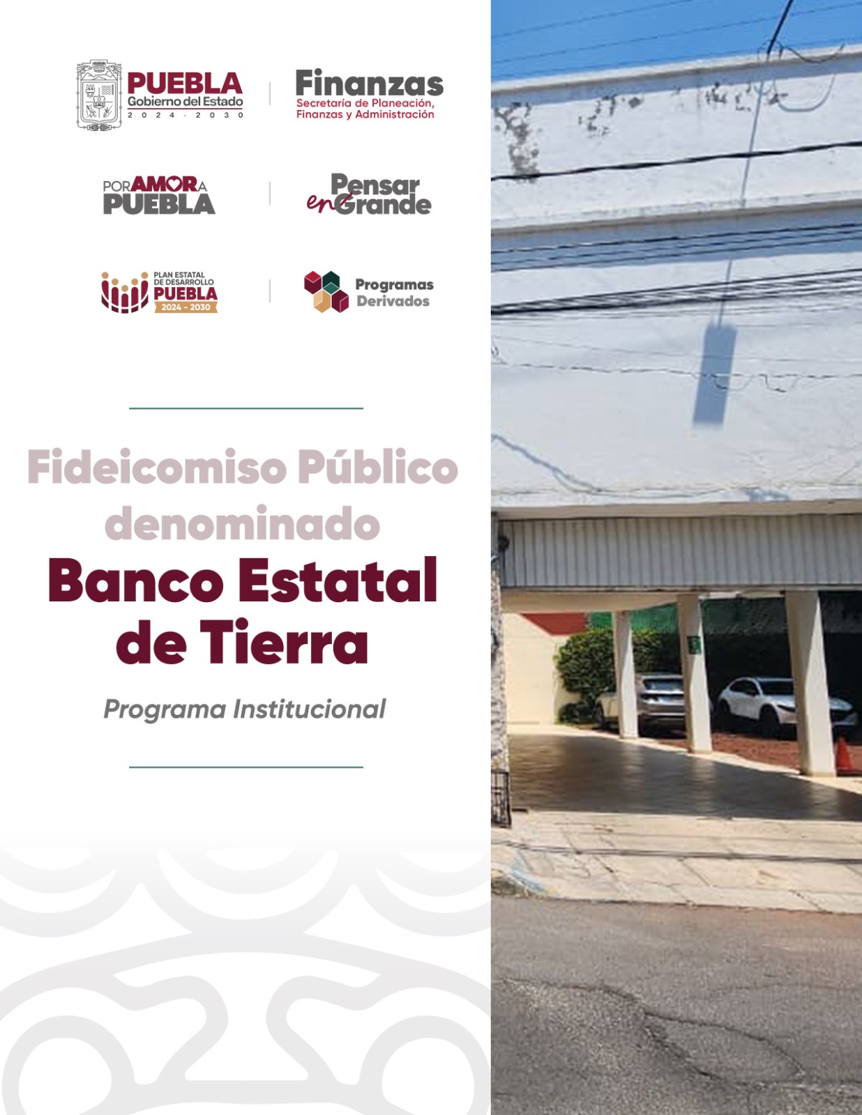 Portada de Programa Institucional del Fideicomiso Público Denominado Banco Estatal de Tierra