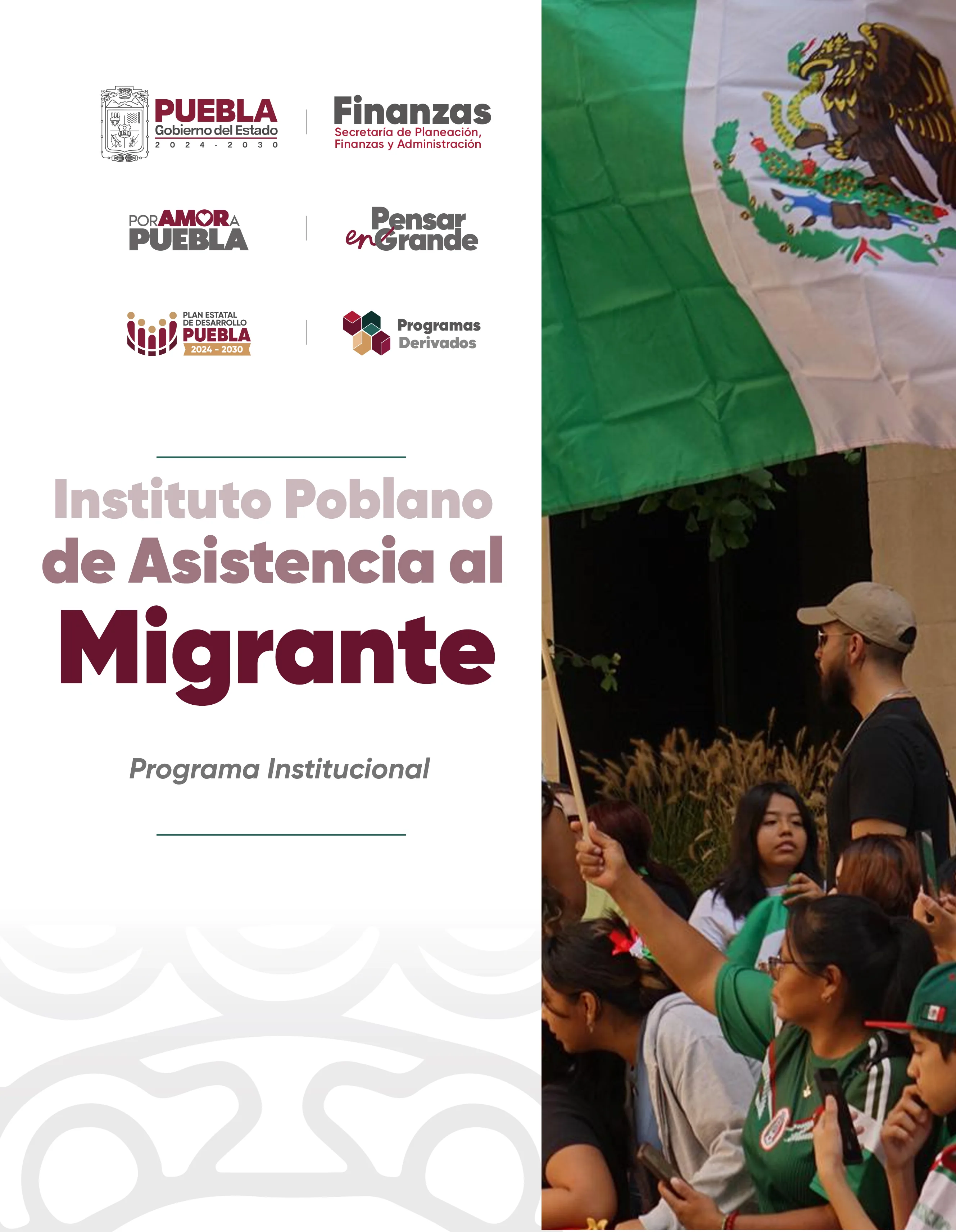 Portada de Programa Institucional del Instituto Poblano de Asistencia al Migrante