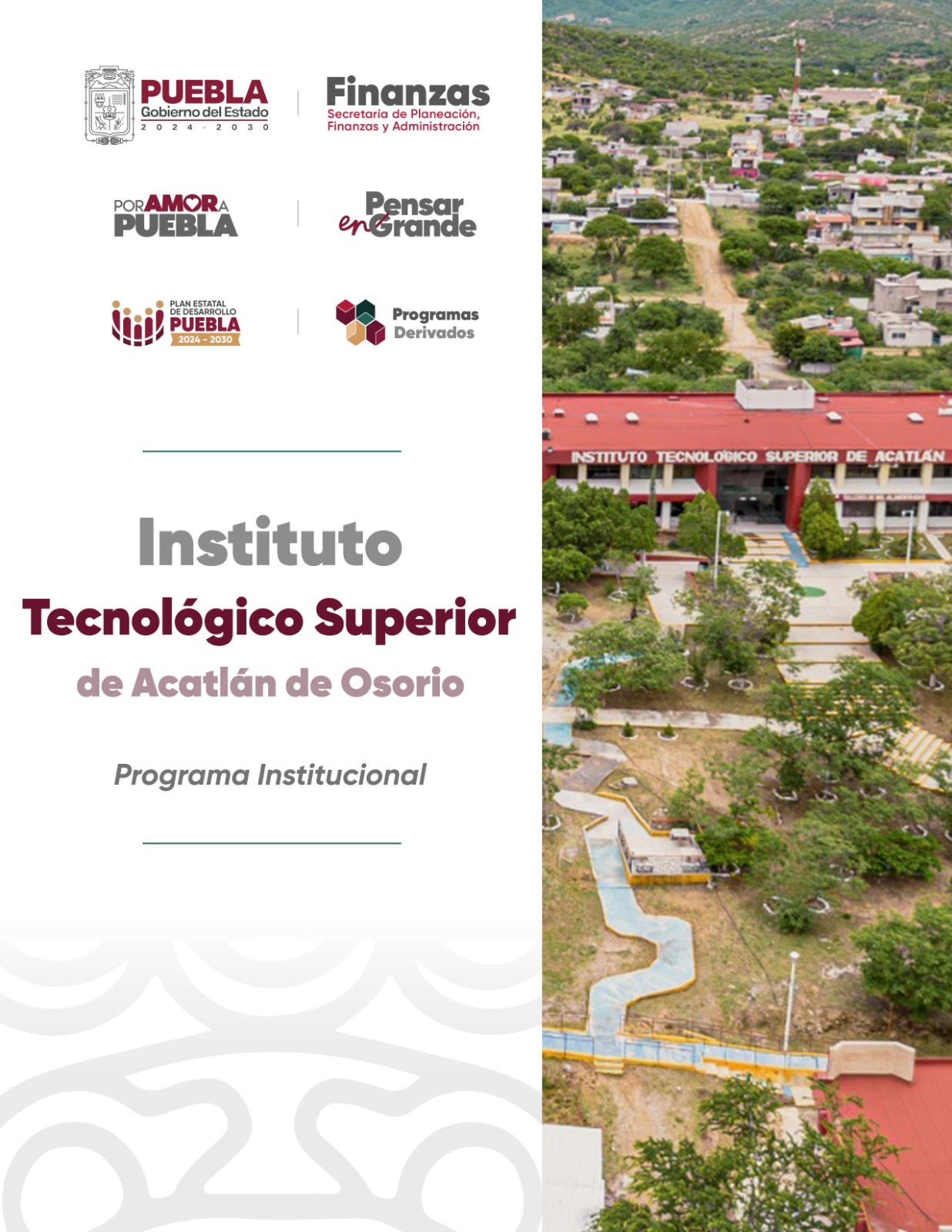 Portada de Programa Institucional del Instituto Tecnológico Superior de Acatlán de Osorio