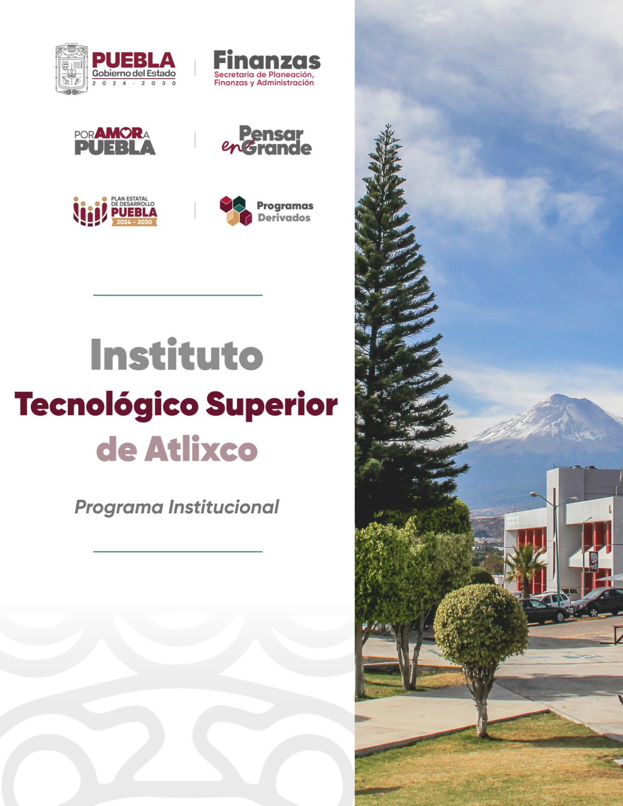 Portada de Programa Institucional del Instituto Tecnológico Superior de Atlixco