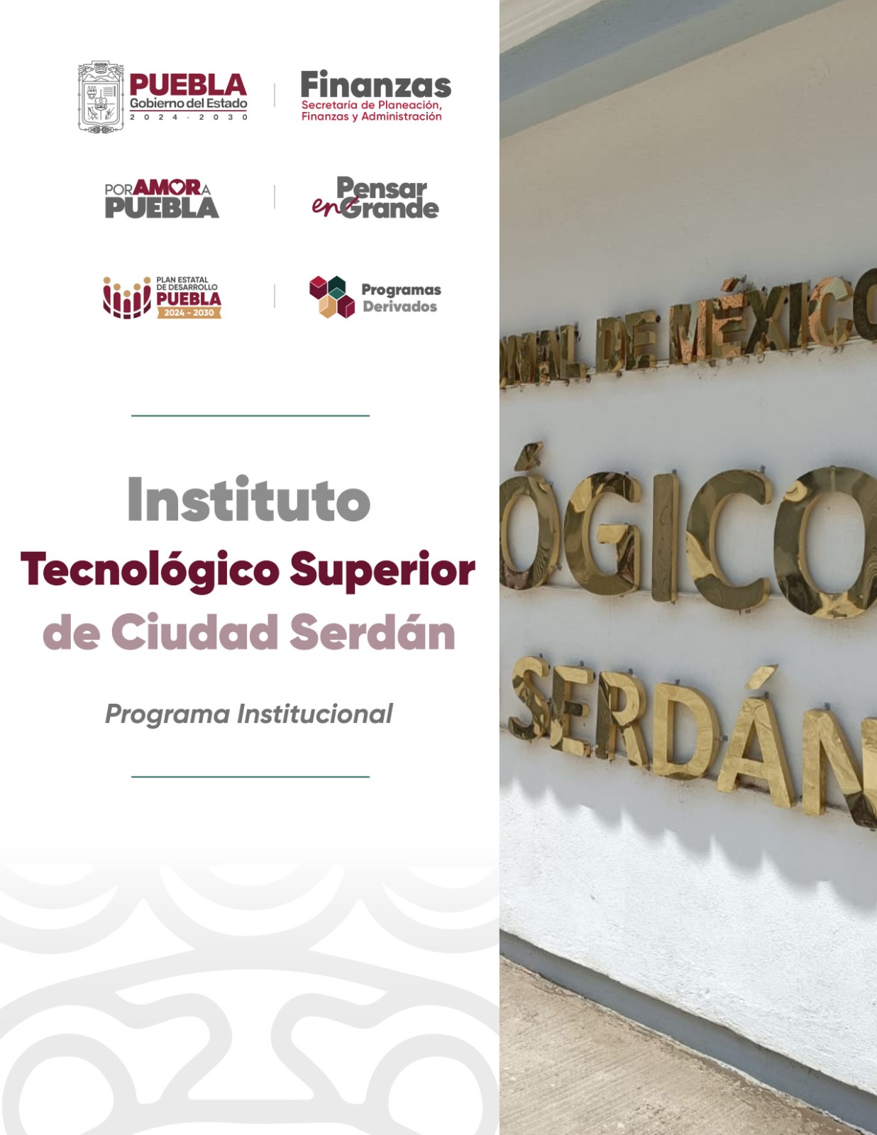 Portada de Programa Institucional del Instituto Tecnológico Superior de Ciudad Serdán