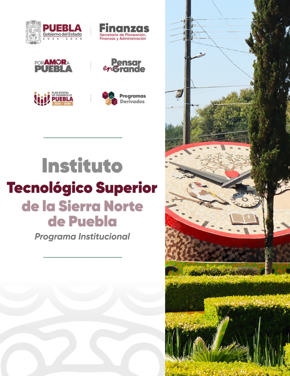 Portada de Programa Institucional del Instituto Tecnológico Superior de la Sierra Norte de Puebla