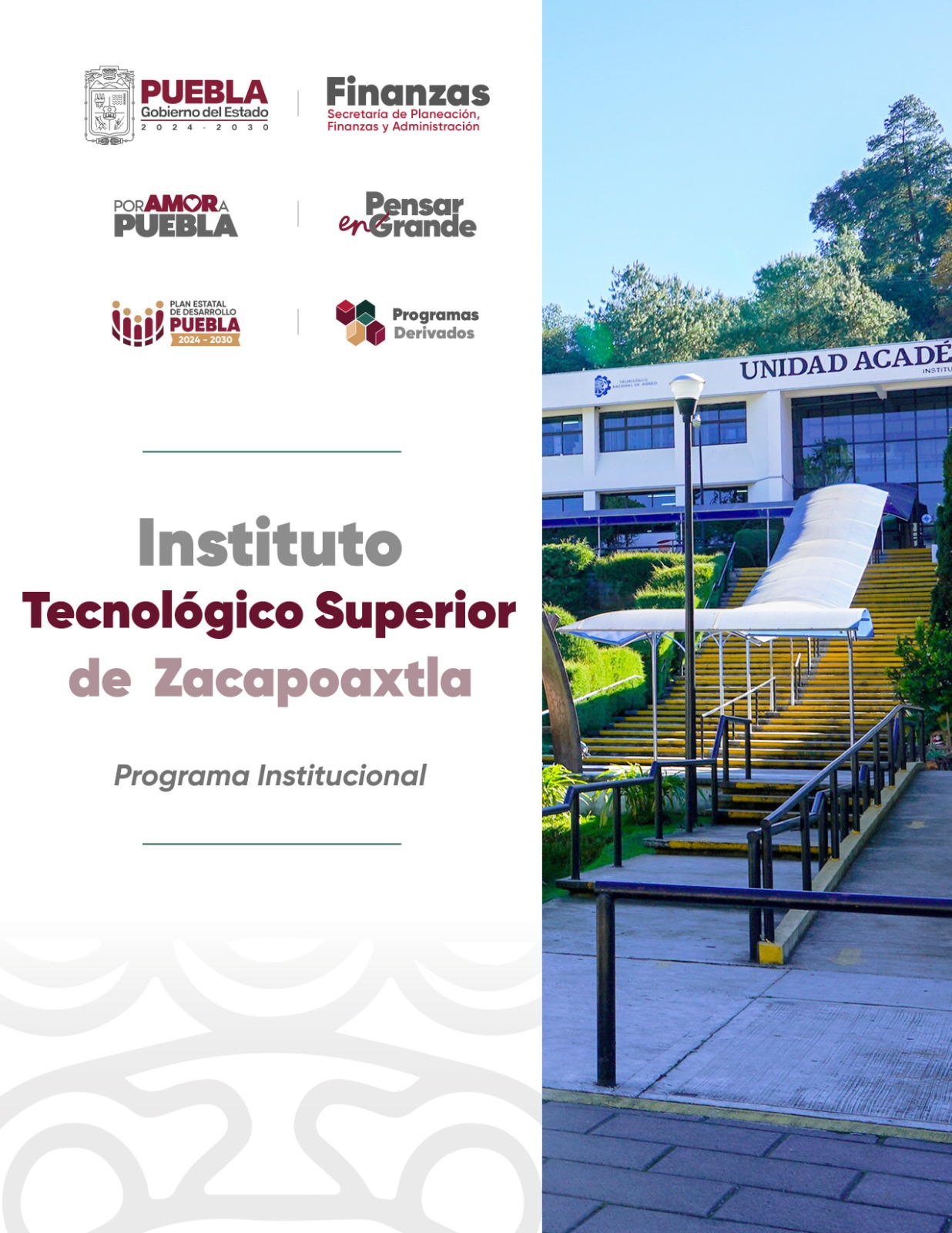 Portada de Programa Institucional del Instituto Tecnológico Superior de Zacapoaxtla