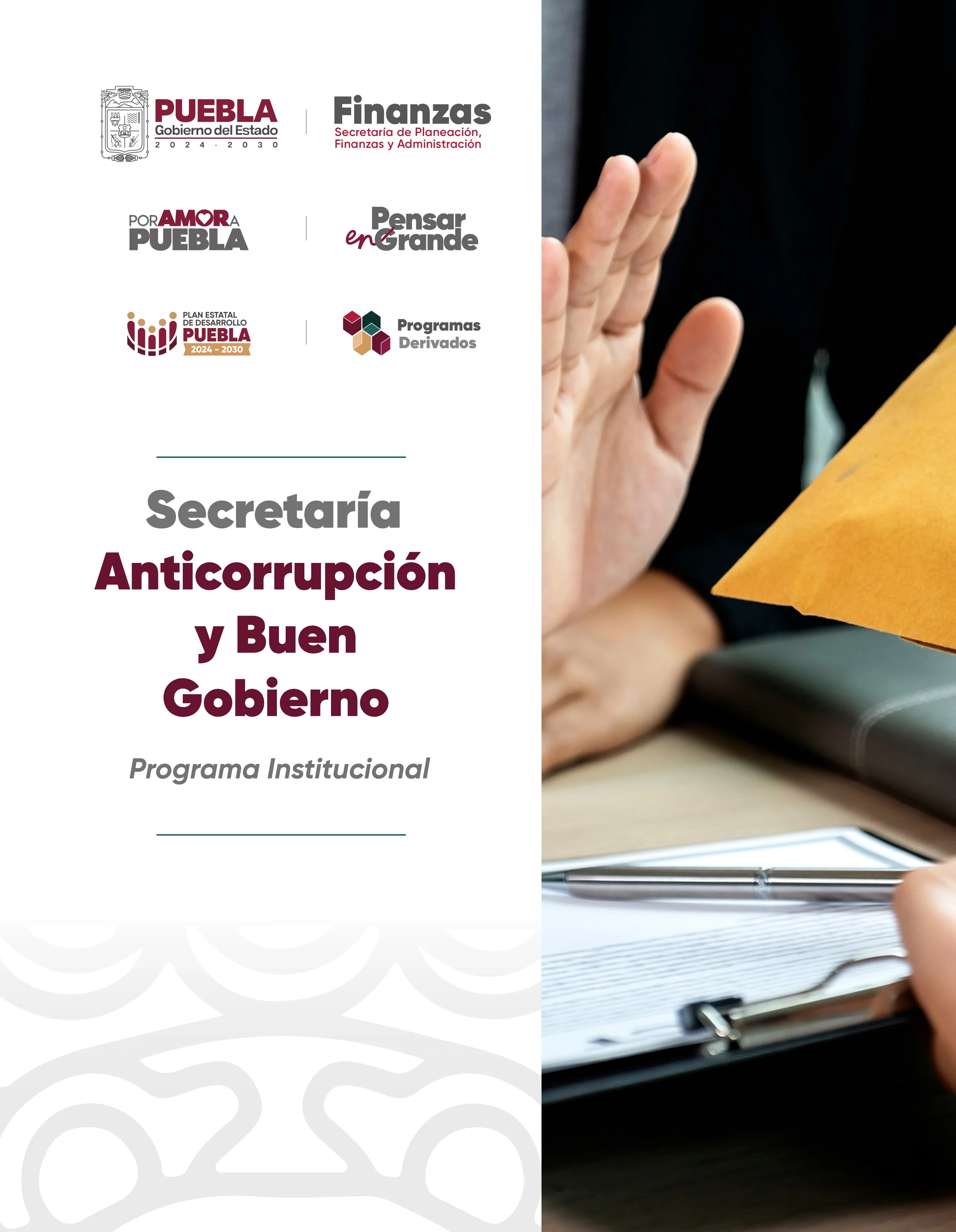 Portada de Programa Institucional Secretaría de Anticorrupción y Buen Gobierno