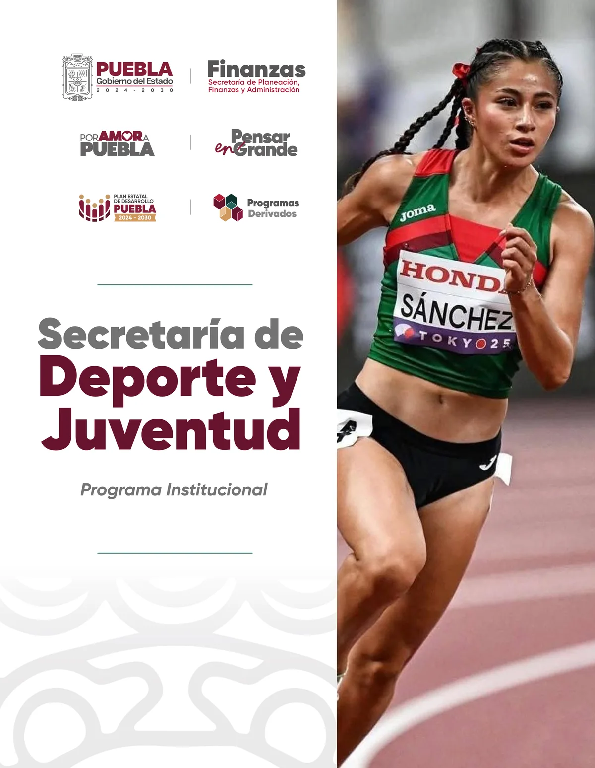 Portada de Programa Institucional Secretaría de Deporte y Juventud
