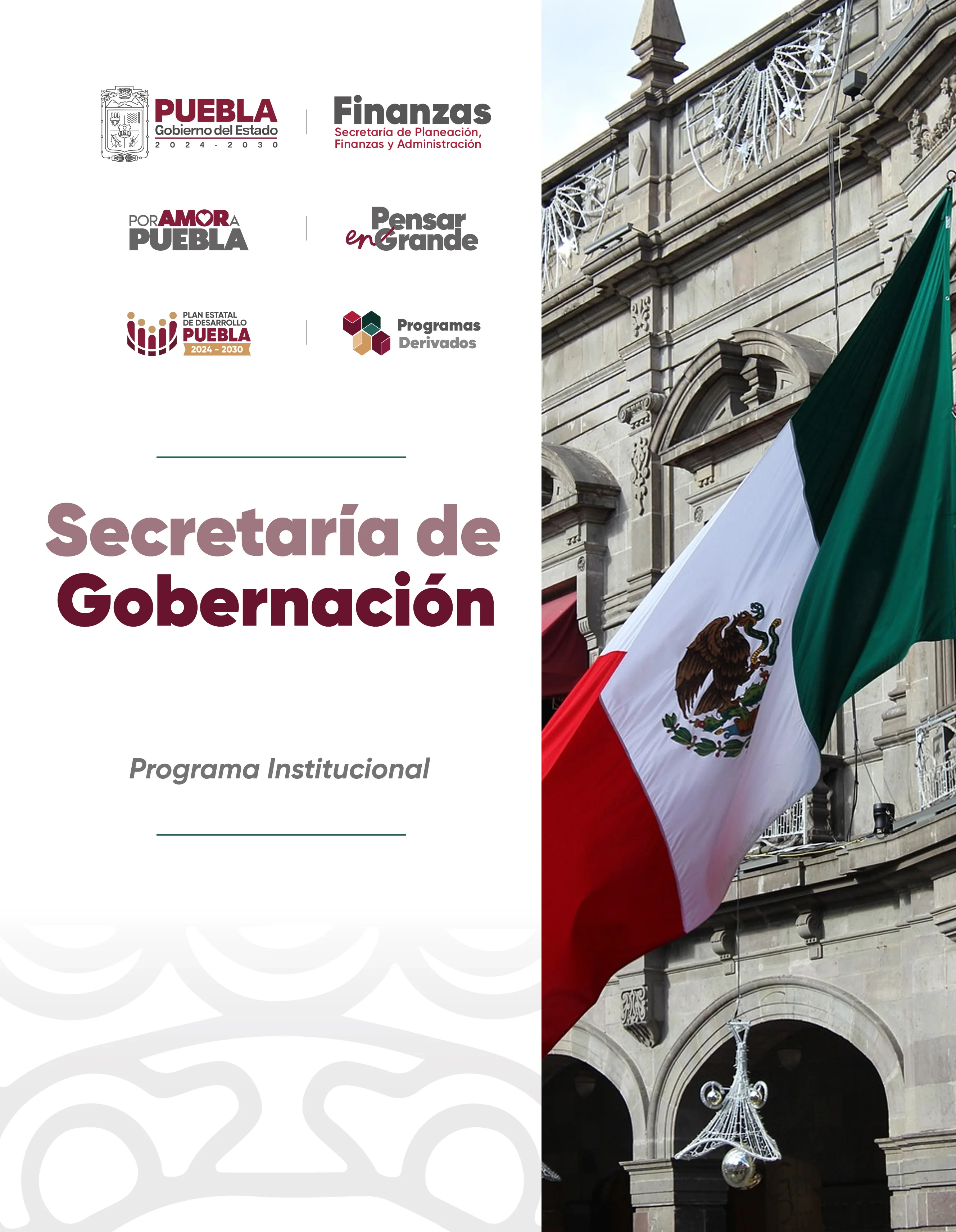 Portada de Programa Institucional Secretaría de Gobernación