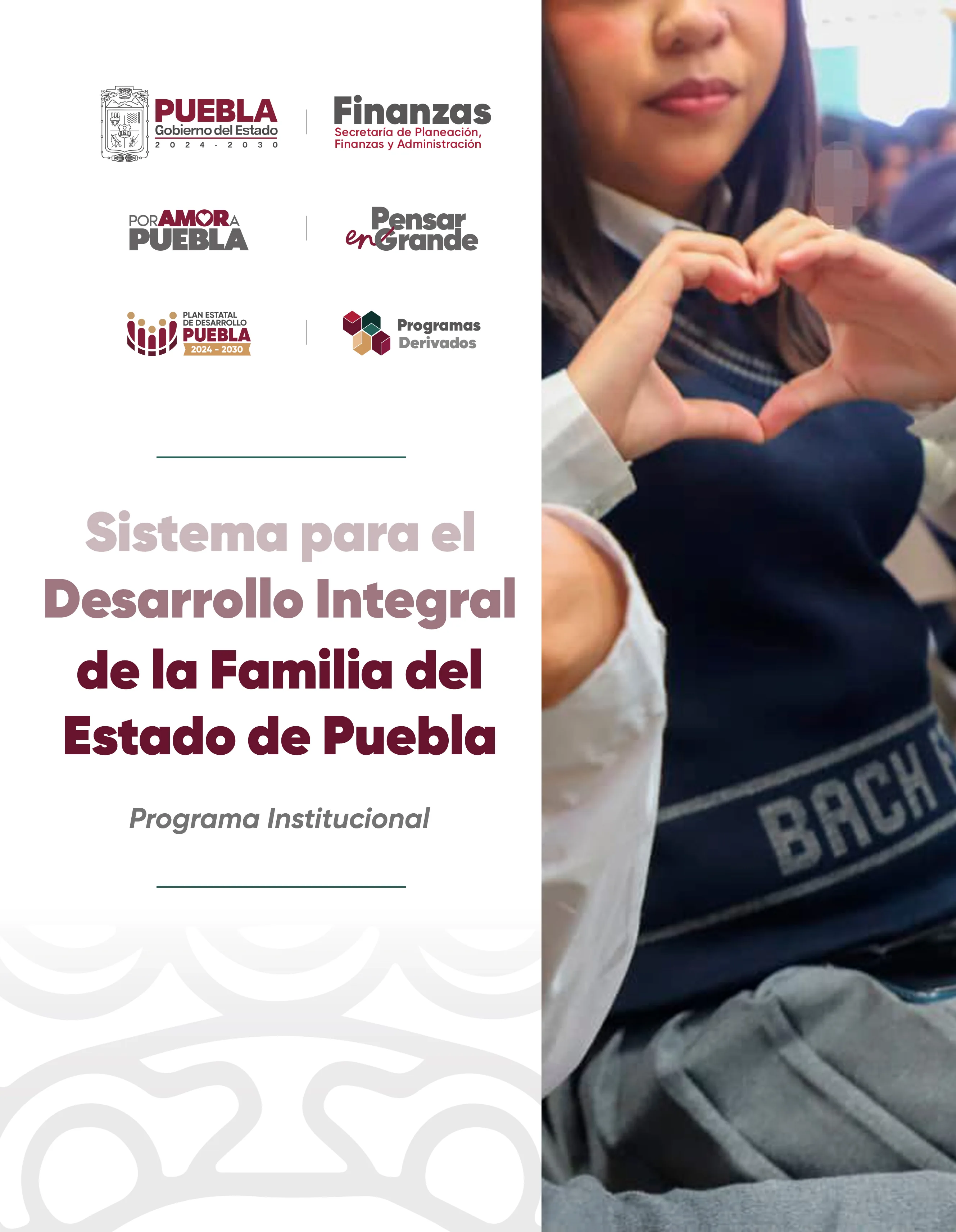 Portada de Programa Institucional Sistema para el Desarrollo Integral de la Familia del  Estado de Puebla