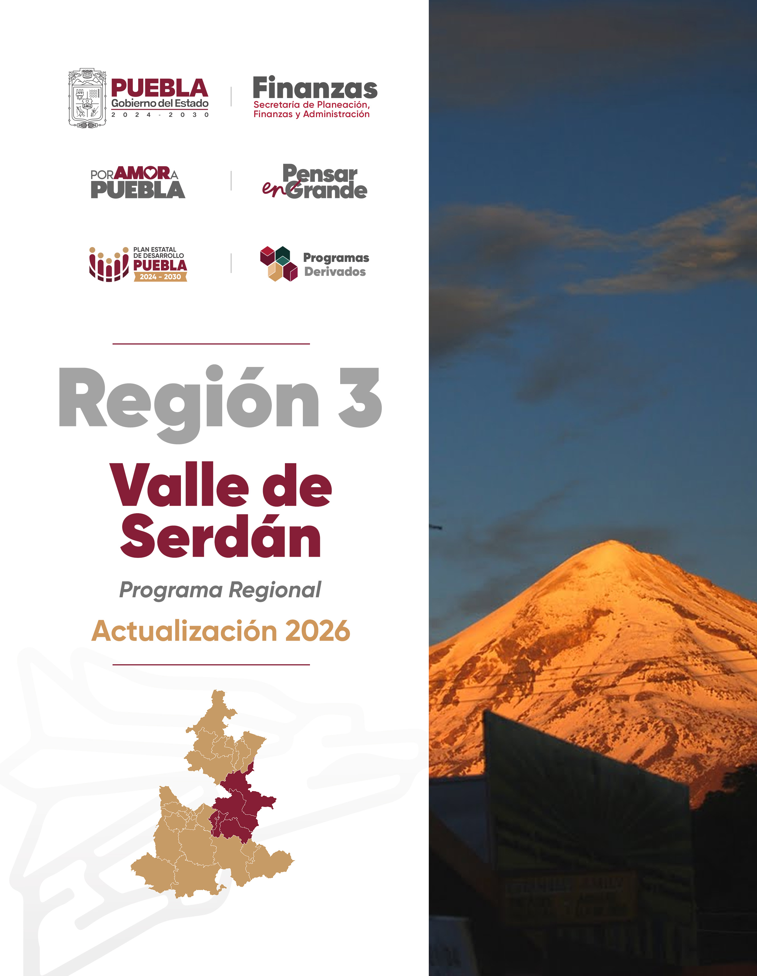 Portada de Programa Regional 3 Valle de Serdán