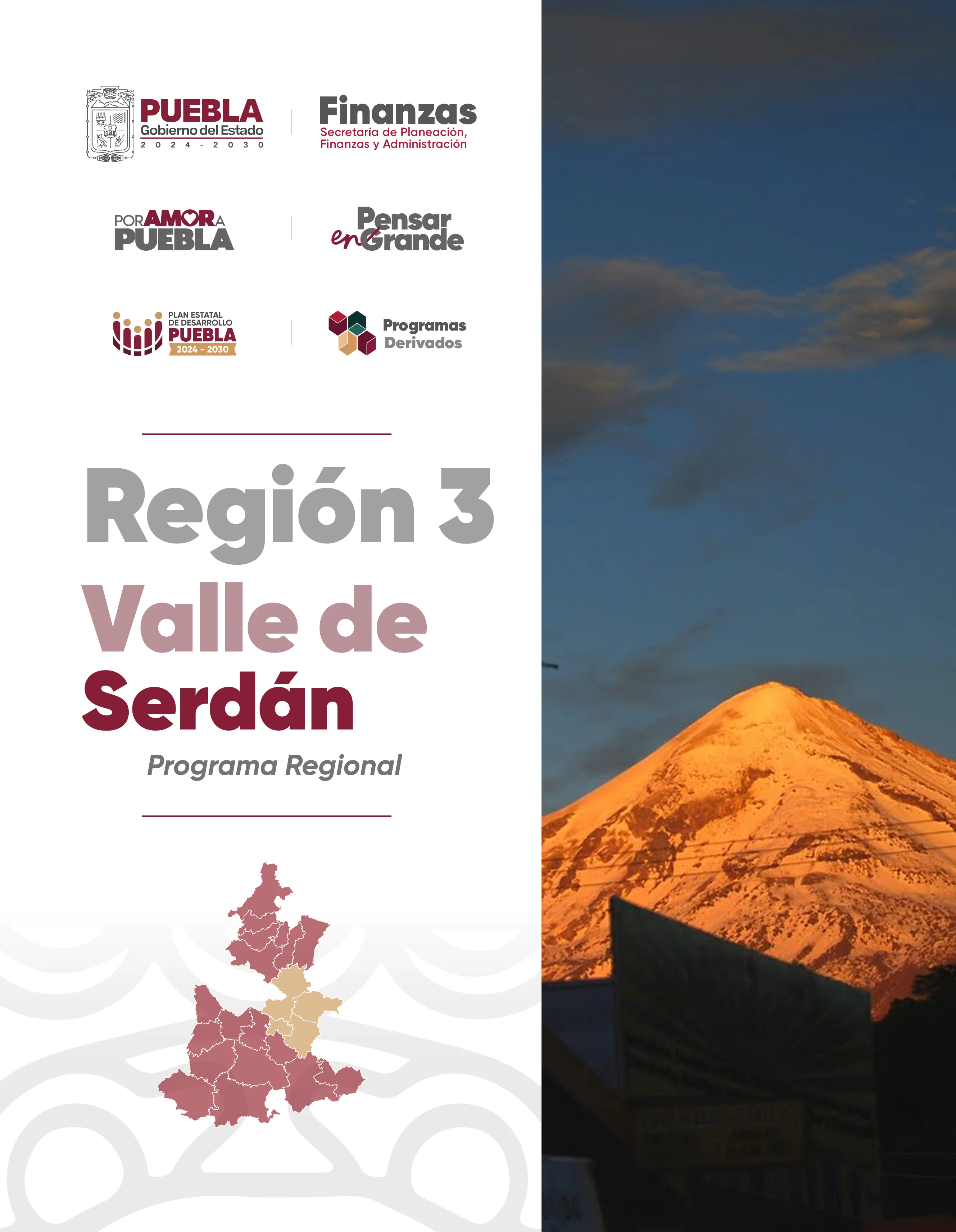Portada de Programa Regional 3 Valle de Serdán