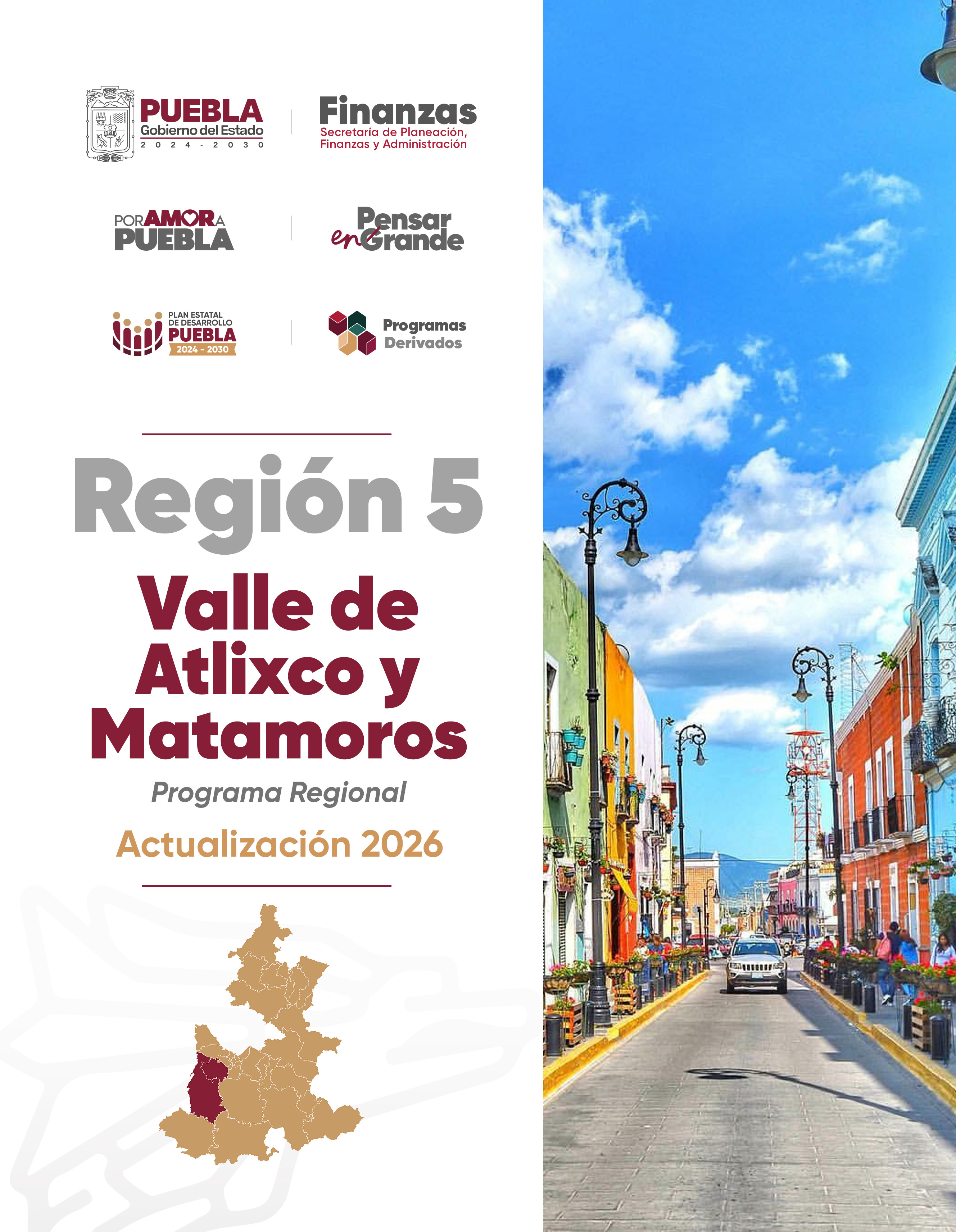 Portada de Programa Regional 5 Valle de Atlixco y Matamoros
