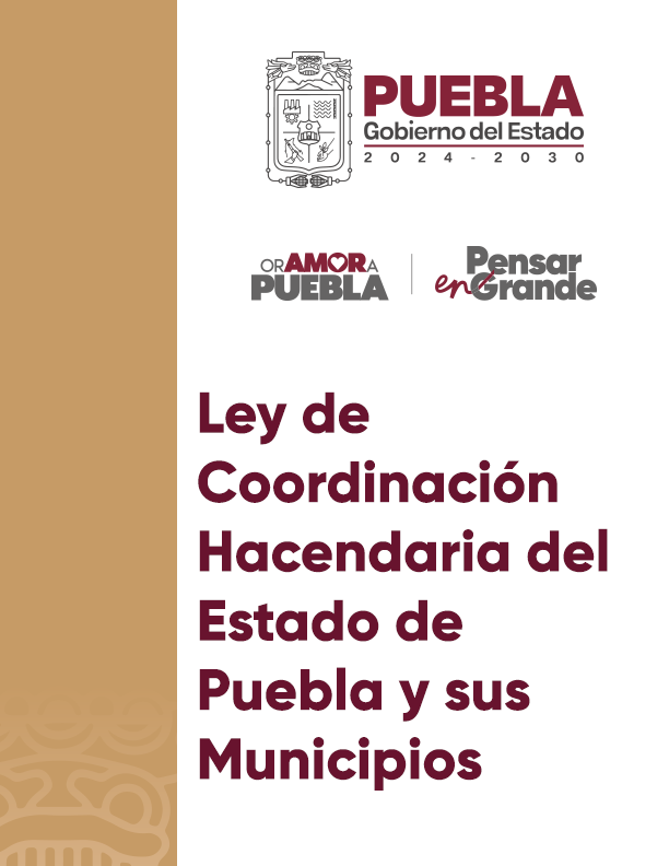 Portada de Documento Ley de Coordinación Hacendaria del Estado de Puebla y sus Municipios